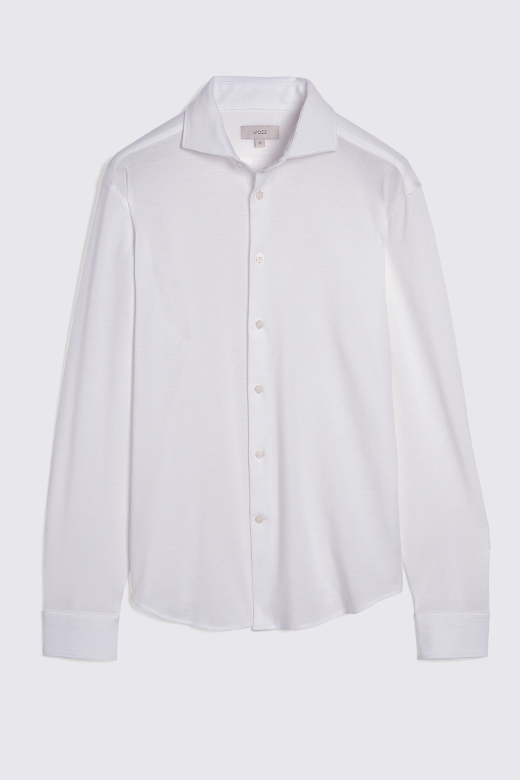 Tessilmaglia White Piqué Knit Shirt 