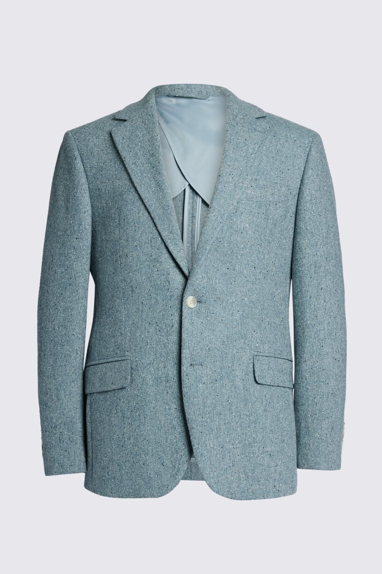 Tailored Fit Duck Egg Donegal Suit