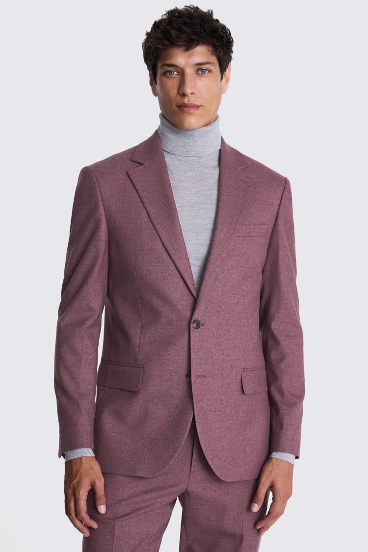 Tailored Fit Mulberry Flannel Jacket 