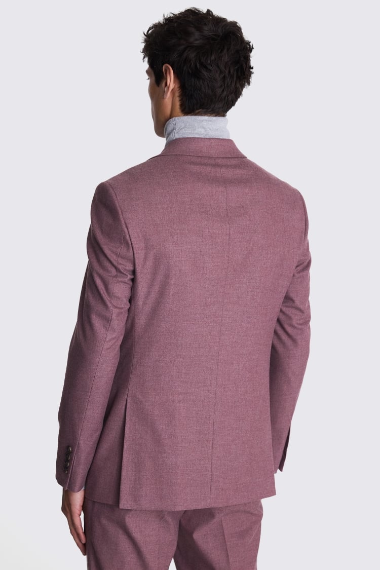 Tailored Fit Mulberry Flannel Suit