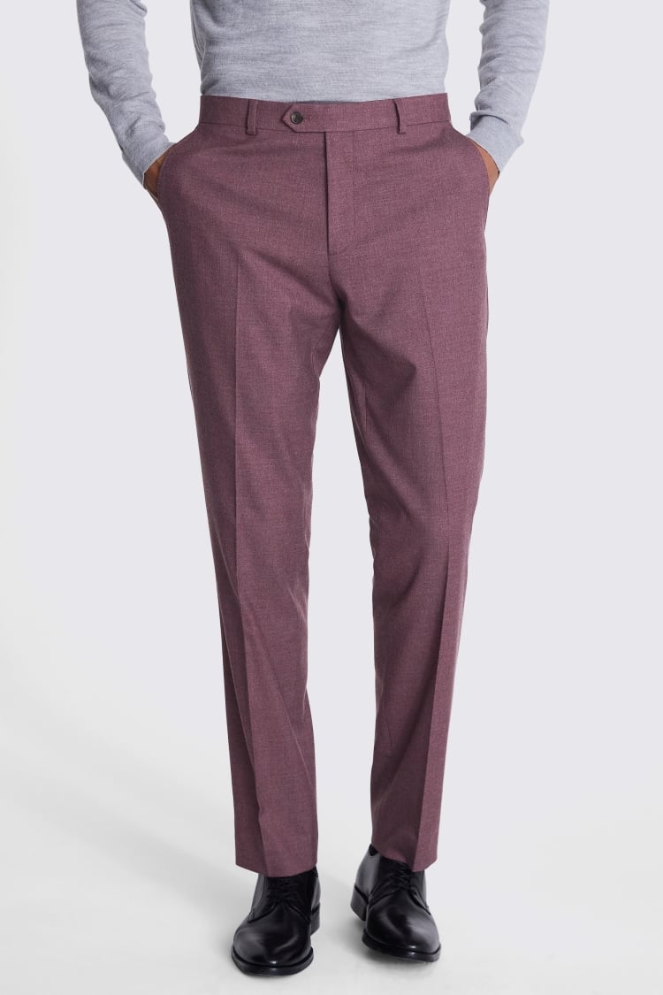 Tailored Fit Mulberry Flannel Suit