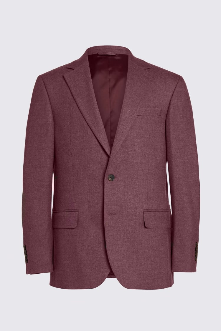 Tailored Fit Mulberry Flannel Suit