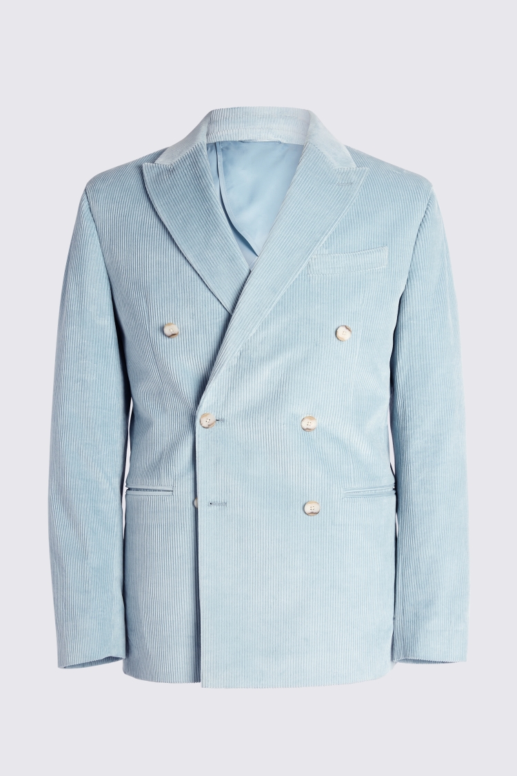 Tailored Fit Duck Egg Corduroy Suit