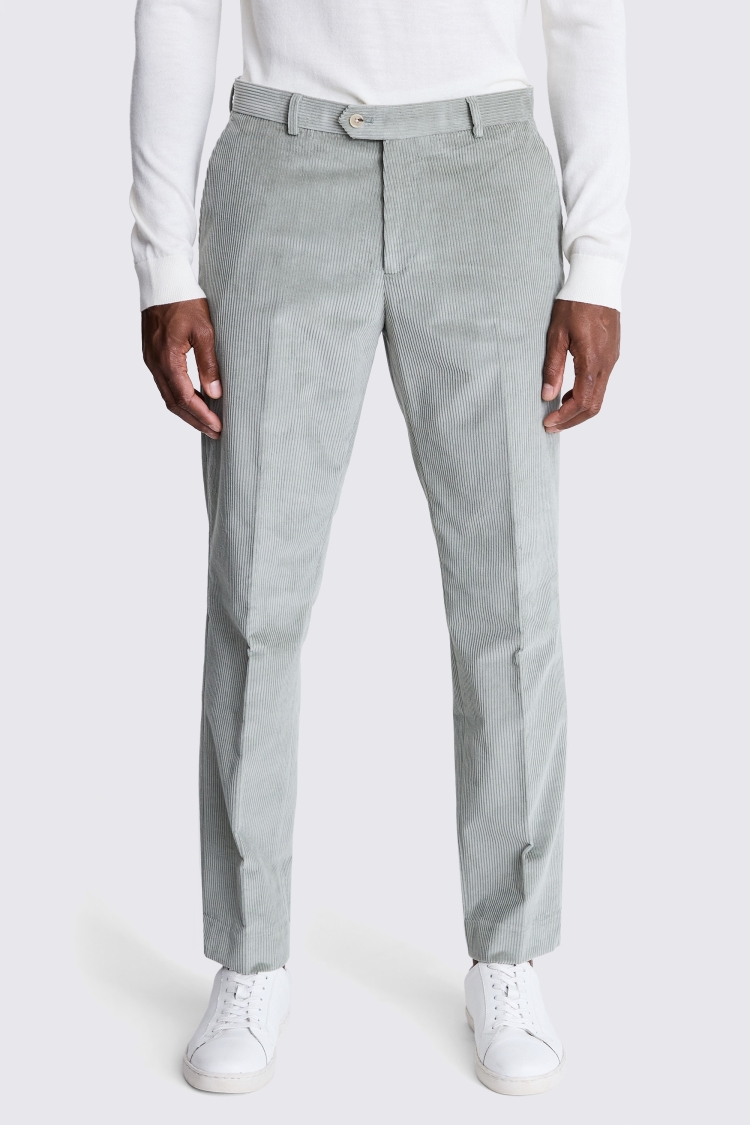 Tailored Fit Sage Corduroy Trousers