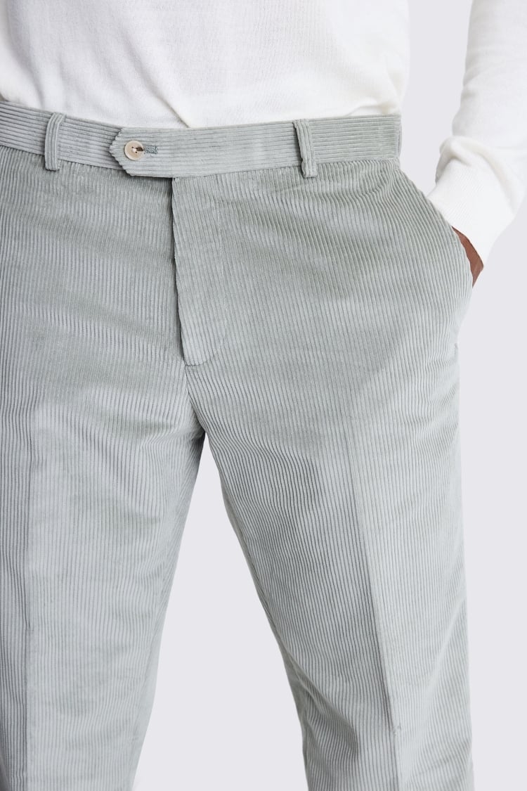 Tailored Fit Sage Corduroy Trousers