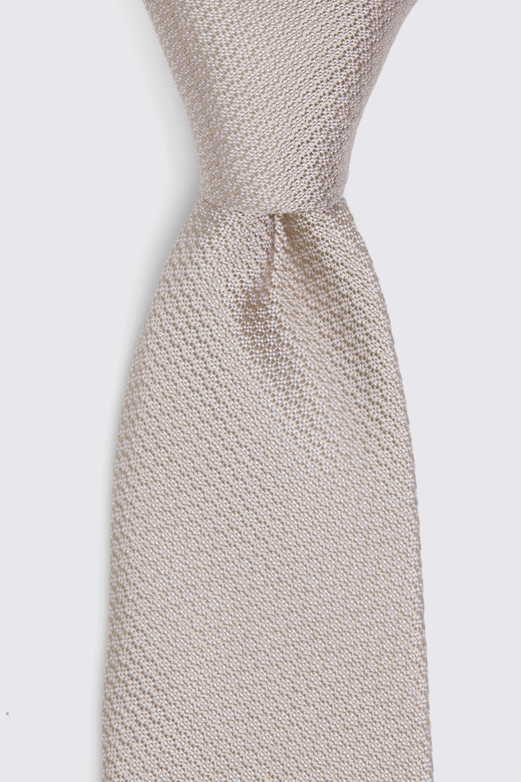 Champagne Silk Semi-Plain Tie