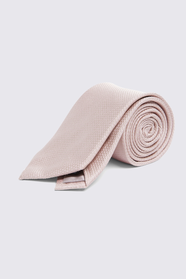 Dusty Pink Silk Semi-Plain Tie