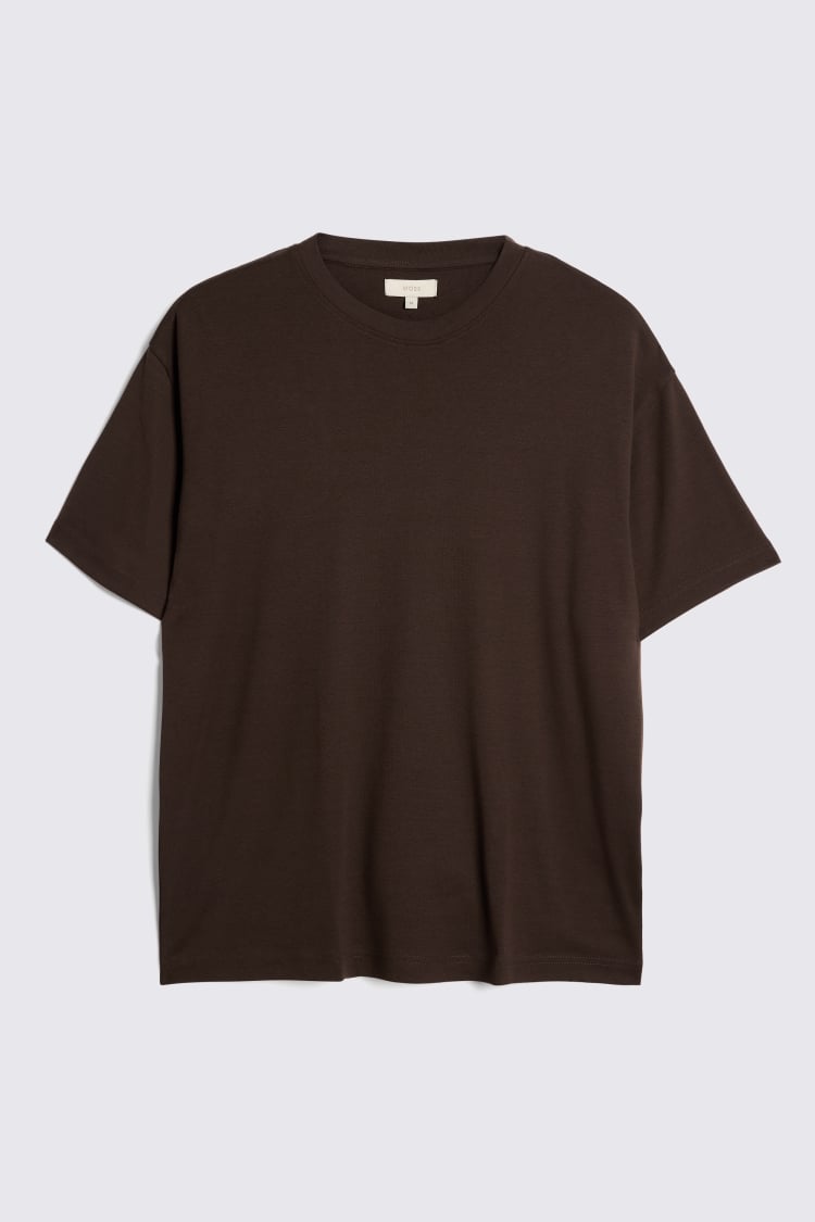 Chocolate Heavyweight Crew-Neck T-Shirt