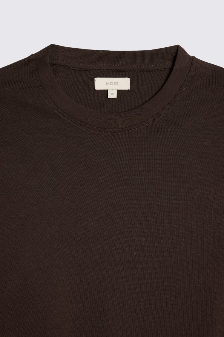 Chocolate Heavyweight Crew-Neck T-Shirt