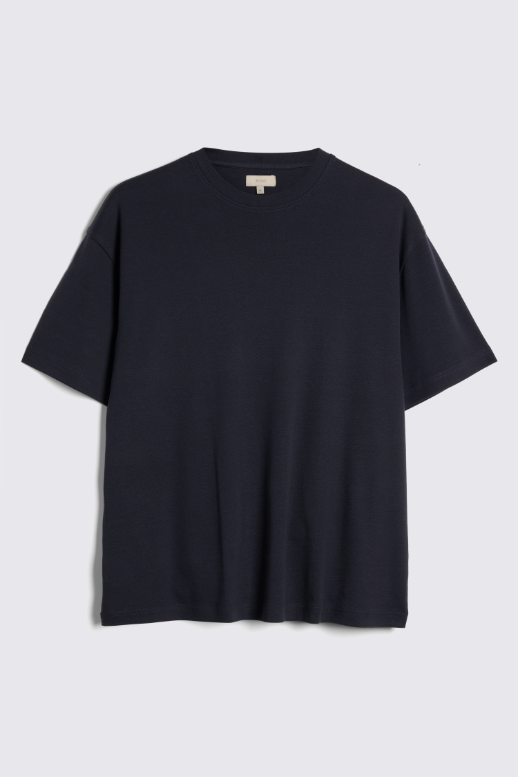 Navy Heavyweight Crew-Neck T-Shirt