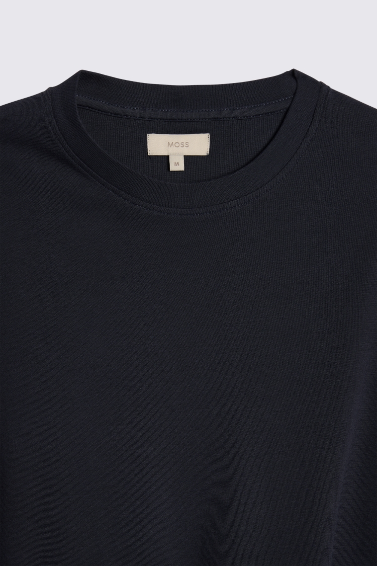 Navy Heavyweight Crew-Neck T-Shirt