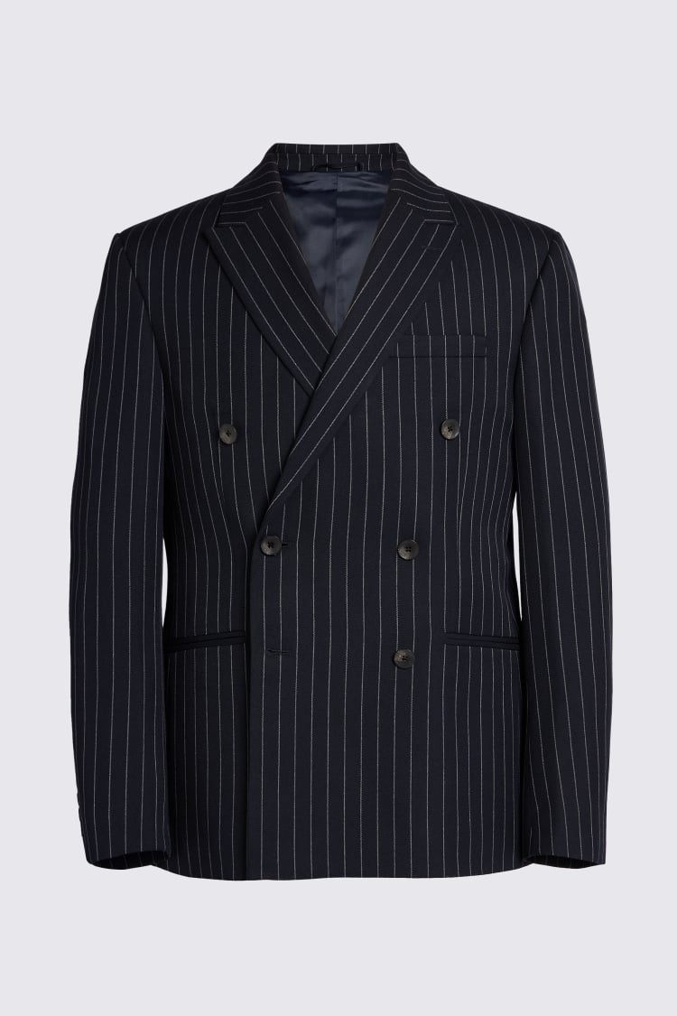 Slim Fit Navy Stripe Suit