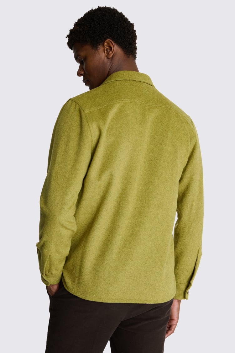 Acid Green Flannel Safari Overshirt