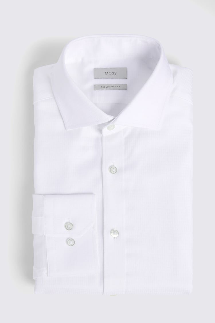 Tailored Fit Diamond Dobby Shirt