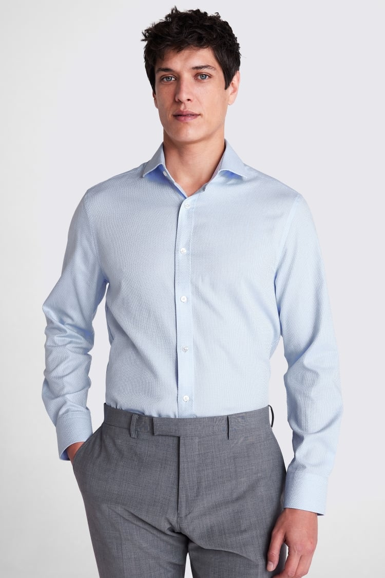 Tailored Fit Sky Dobby Shirt