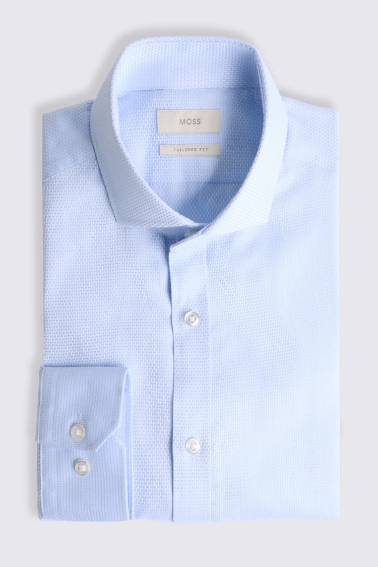 Tailored Fit Sky Dobby Shirt