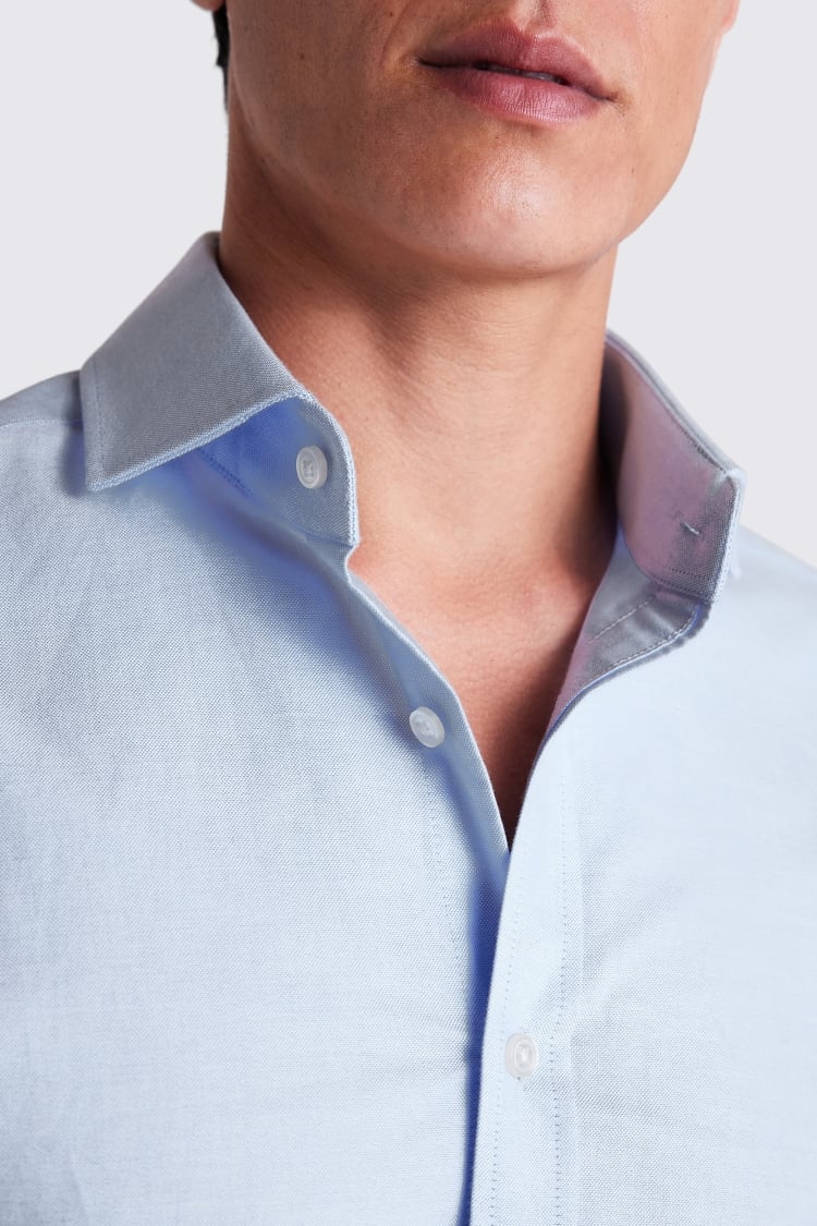 Tailored Fit Sky Oxford Shirt