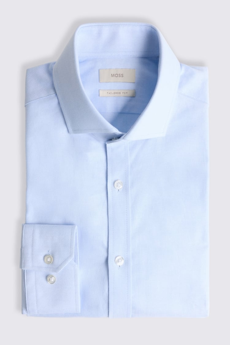 Tailored Fit Sky Oxford Shirt