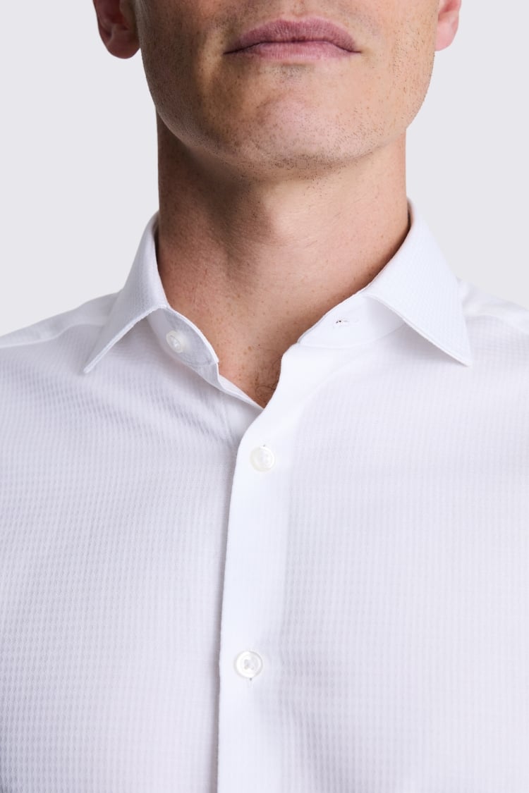 Slim Fit Diamond Dobby Shirt