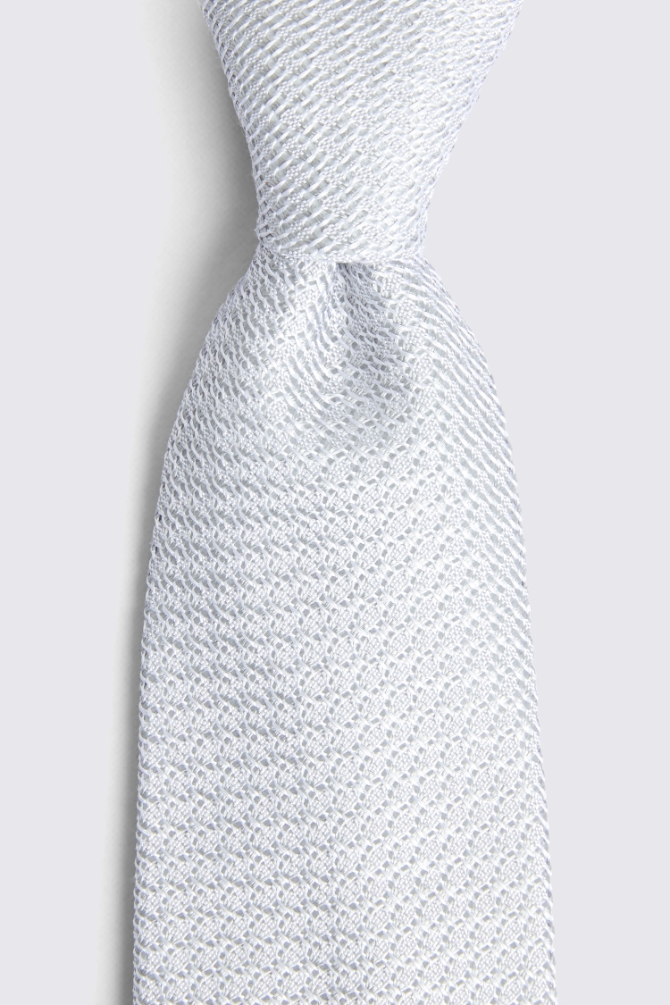 Silver Grenadine Tie