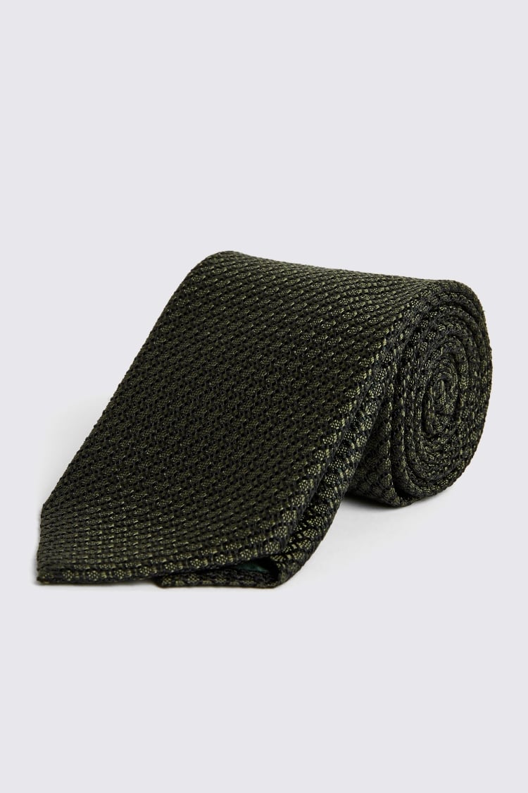 Italian Olive Grenadine Tie