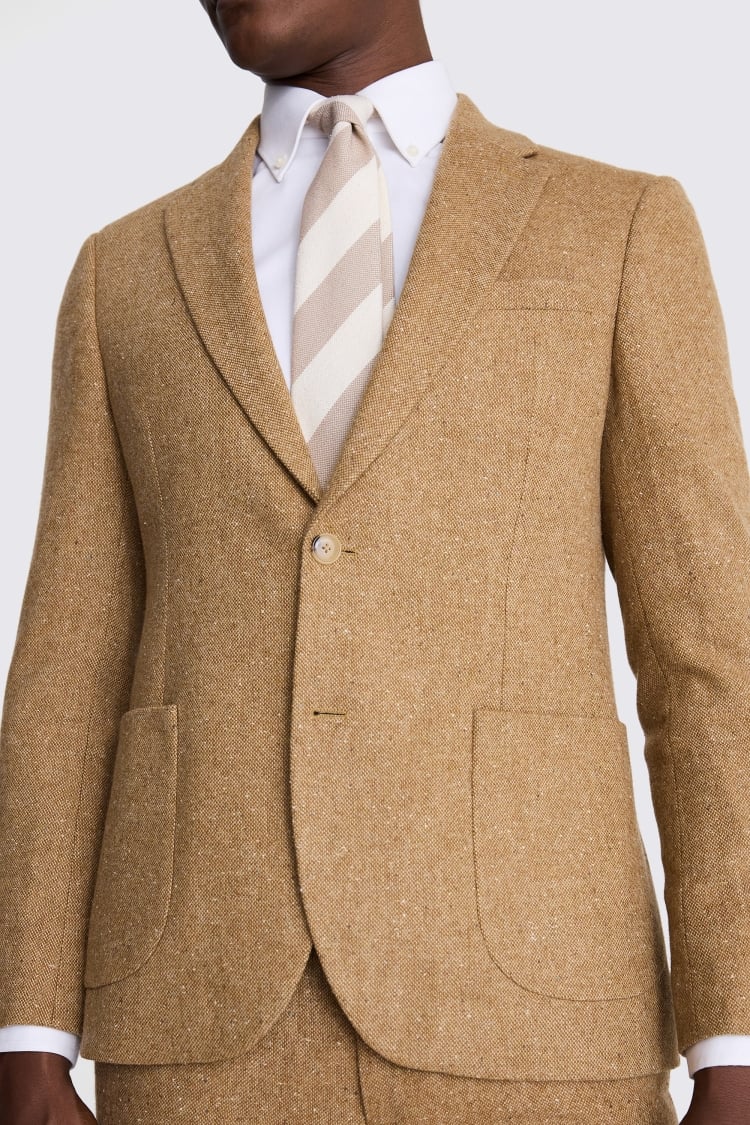 Slim Fit Gold Tweed Suit