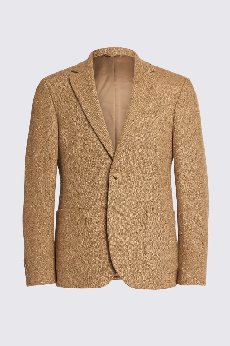 Slim Fit Gold Tweed Suit