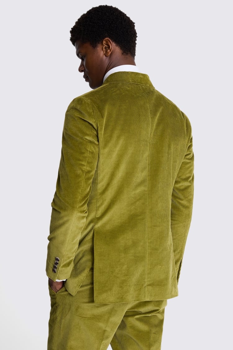 Tailored Fit Lime Green Corduroy Suit