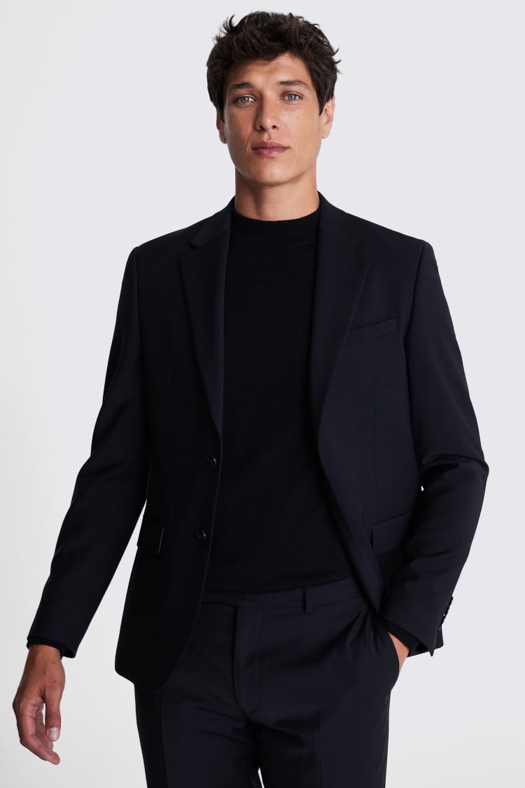 Slim black jacket sale