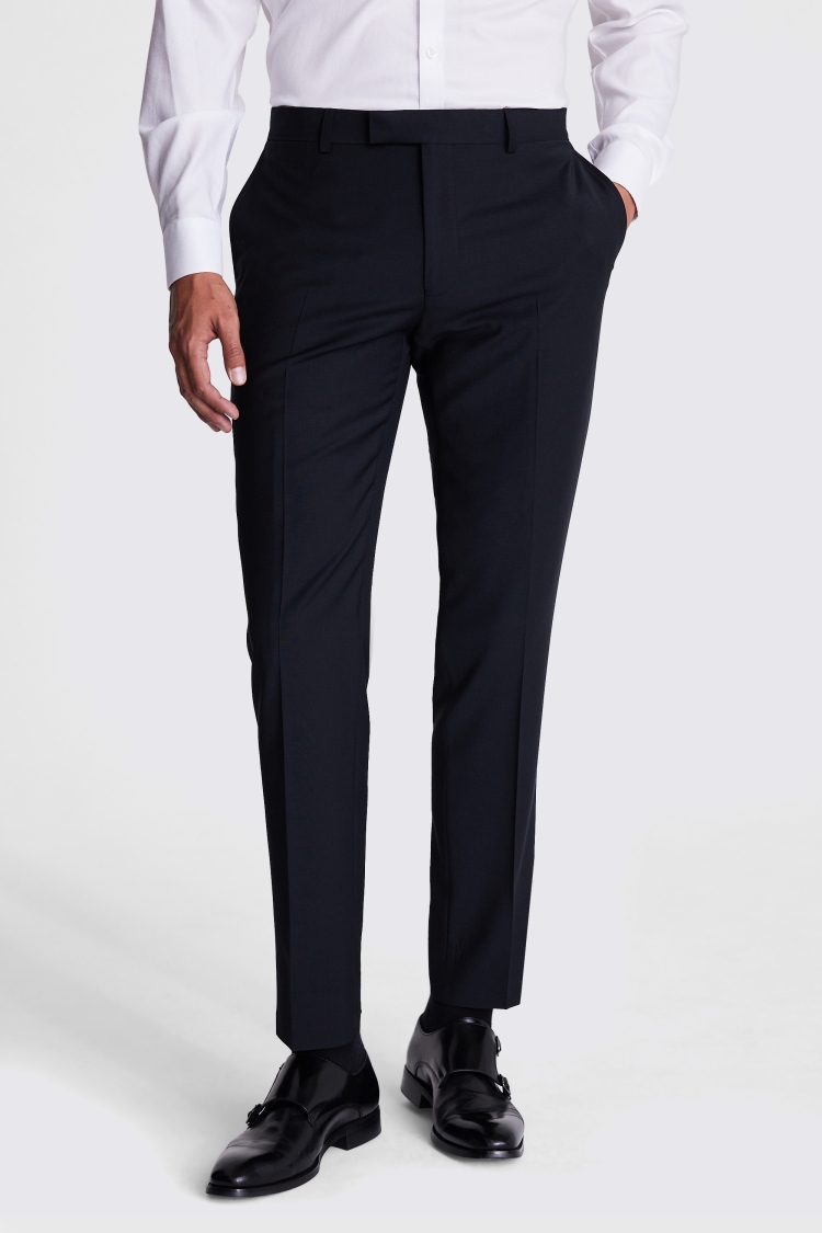 DKNY Slim Fit Black Trousers