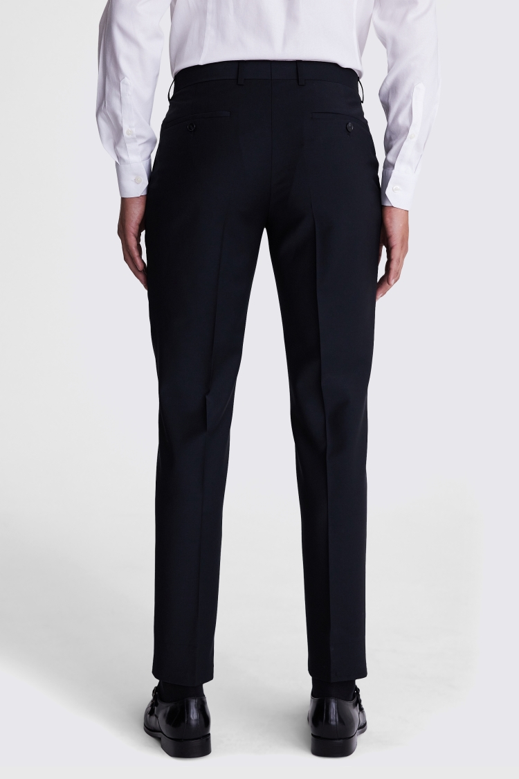 DKNY Slim Fit Black Trousers