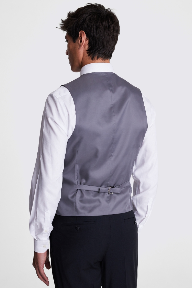 DKNY Slim Fit Black Waistcoat 