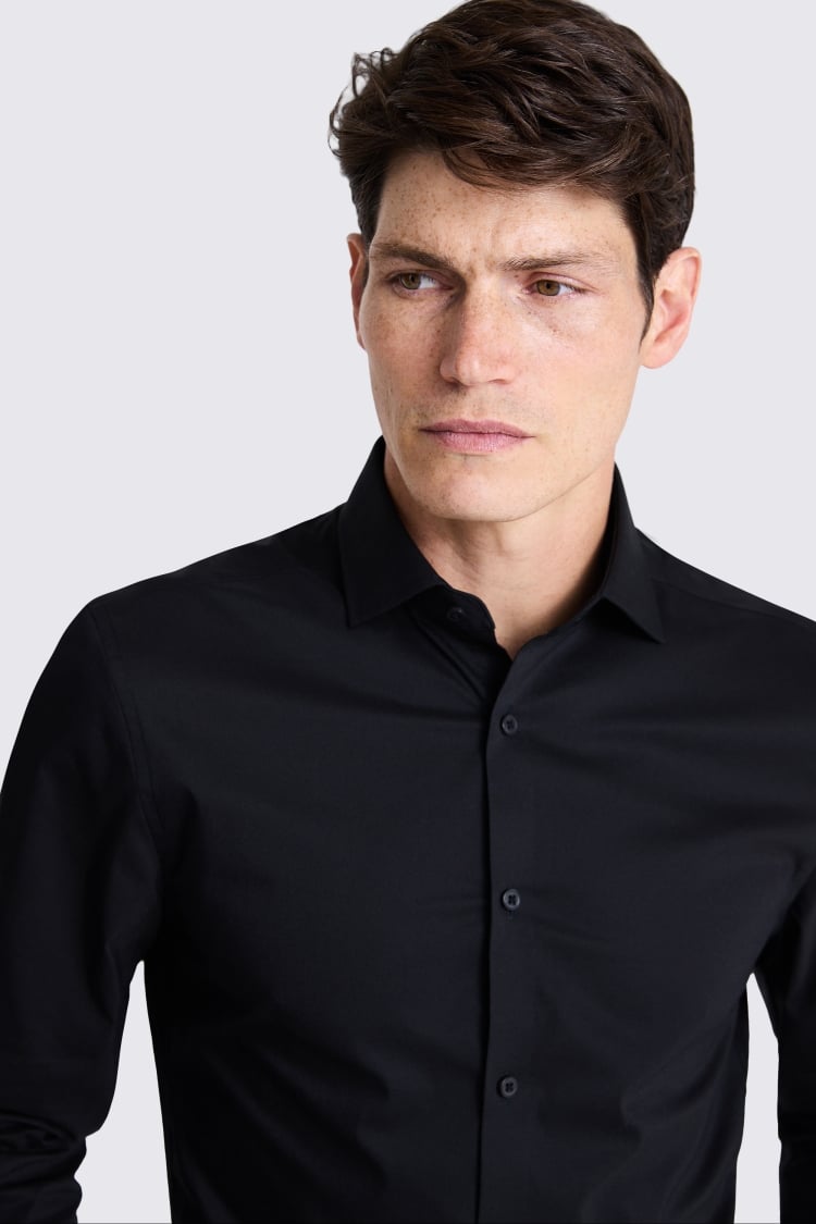 Slim fit Black Stretch Shirt