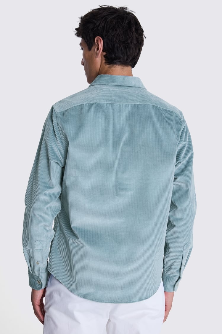 Teal Corduroy Overshirt