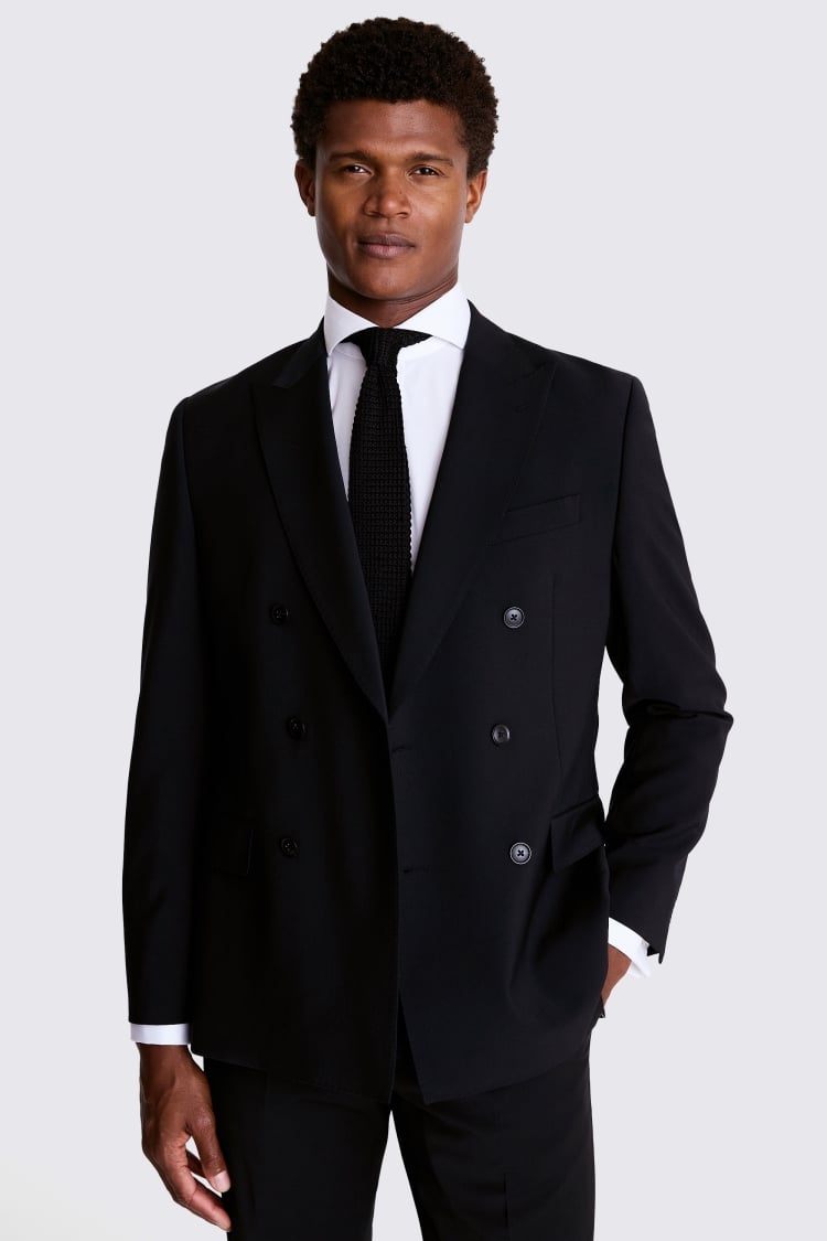 Tailored Fit Black Performance Suit