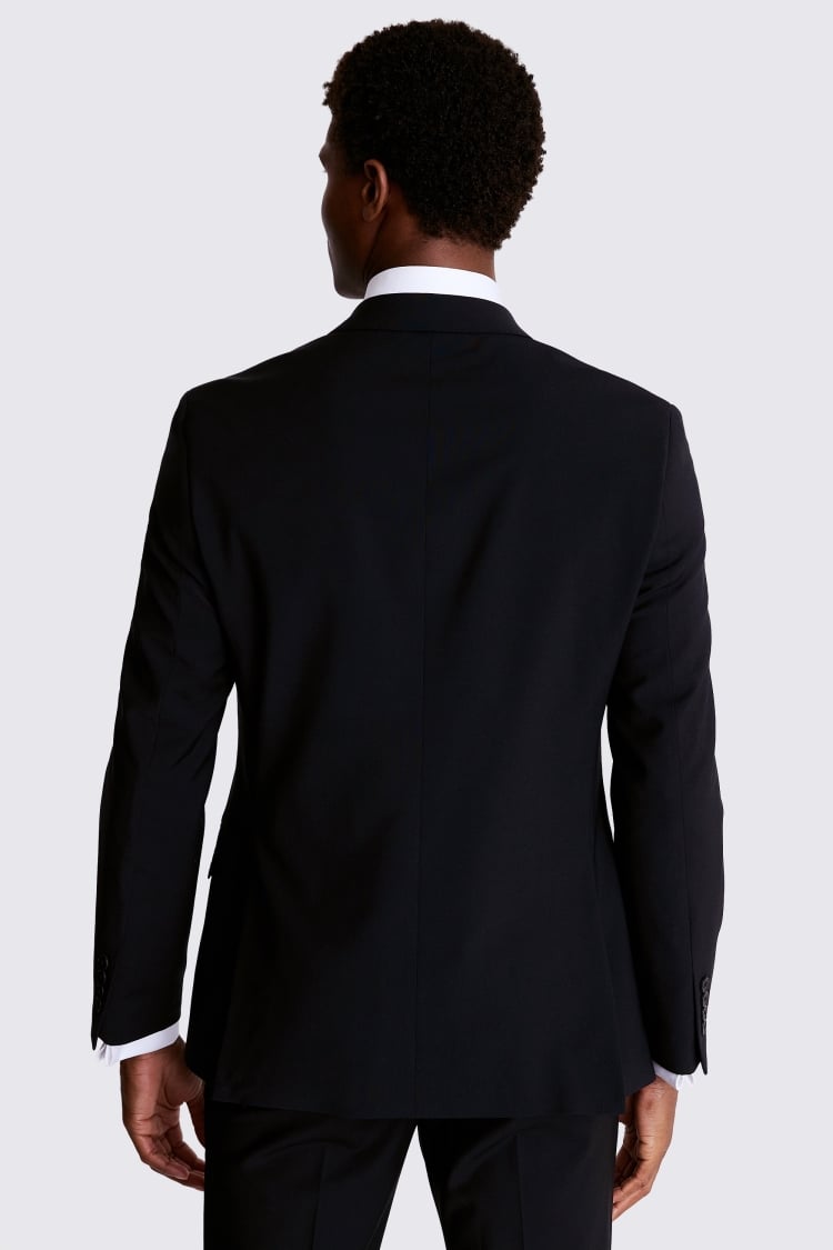 Tailored Fit Black Performance Suit