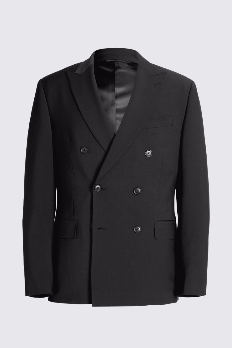 Tailored Fit Black Performance Suit