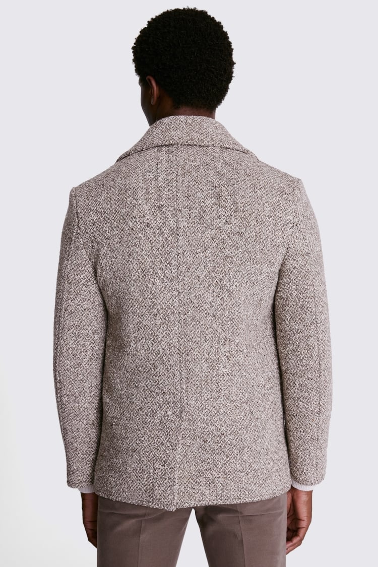 Brown Tweed Peacoat 