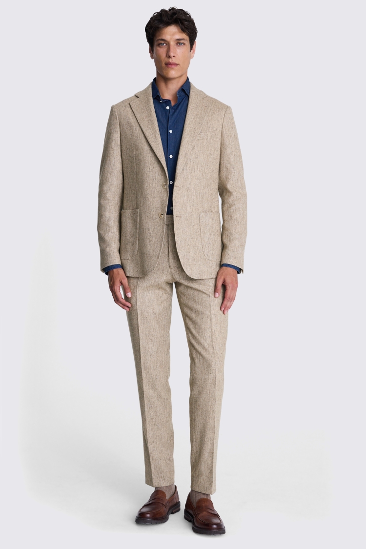 Tailored Fit Oatmeal Suit