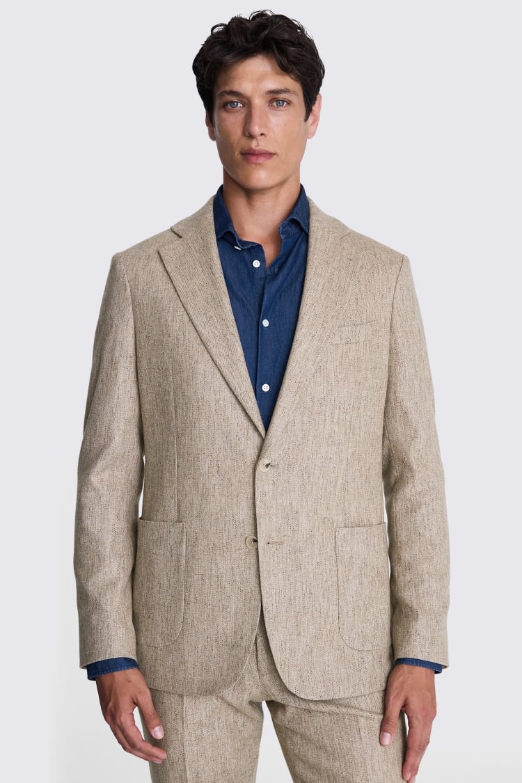 Tailored Fit Oatmeal Suit