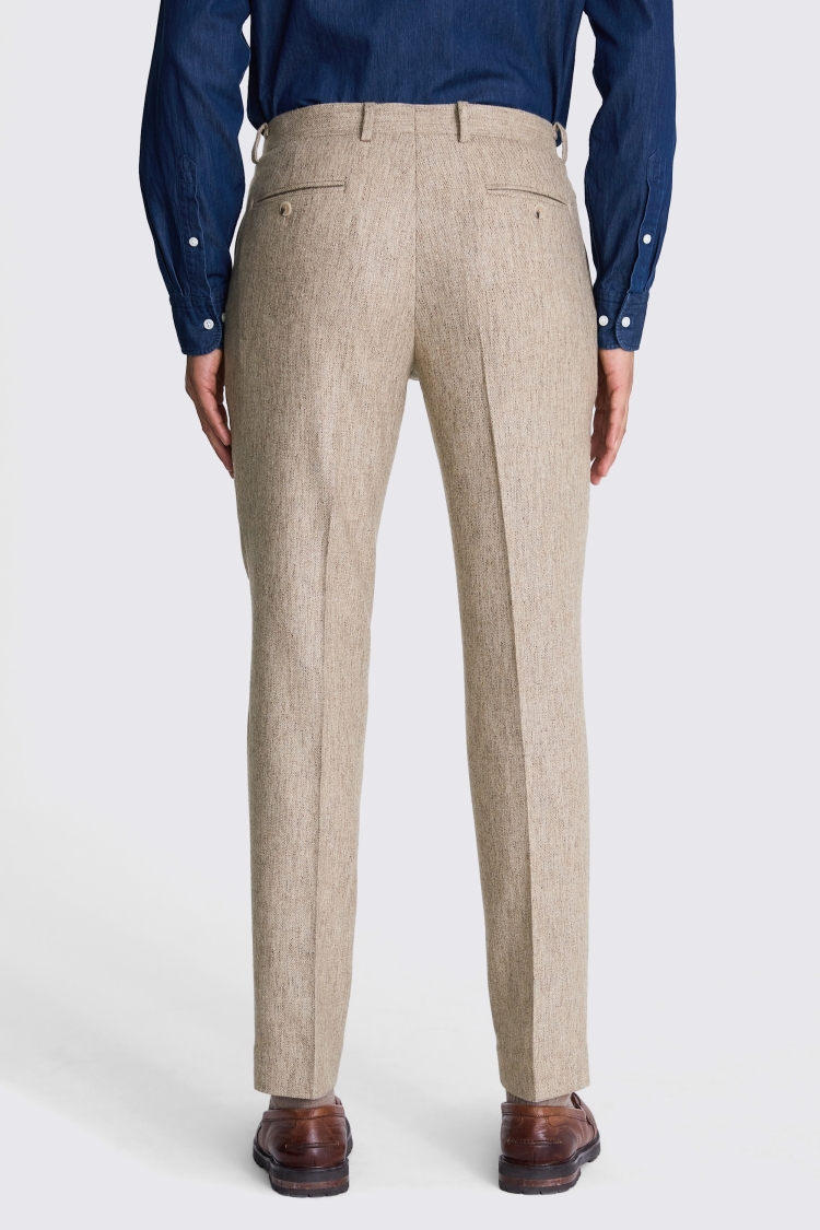 Tailored Fit Oatmeal Trousers