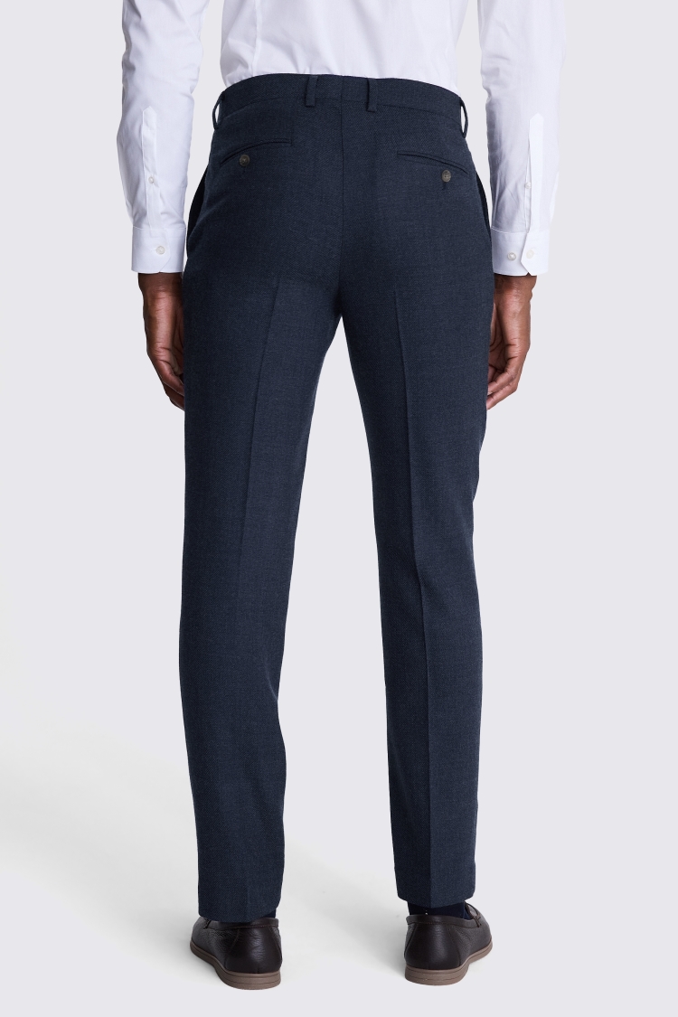 Tailored Fit Blue Twill Trousers