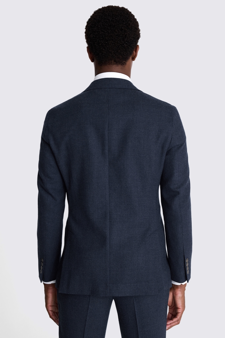 Tailored Fit Blue Twill Suit