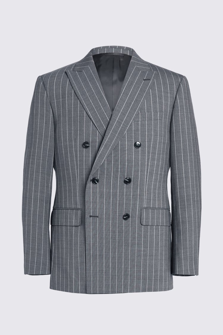 Tailored Fit Sage Stripe Performance Suit