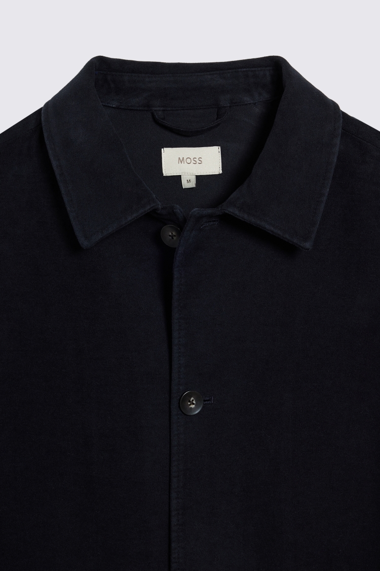 Navy Moleskin Shacket