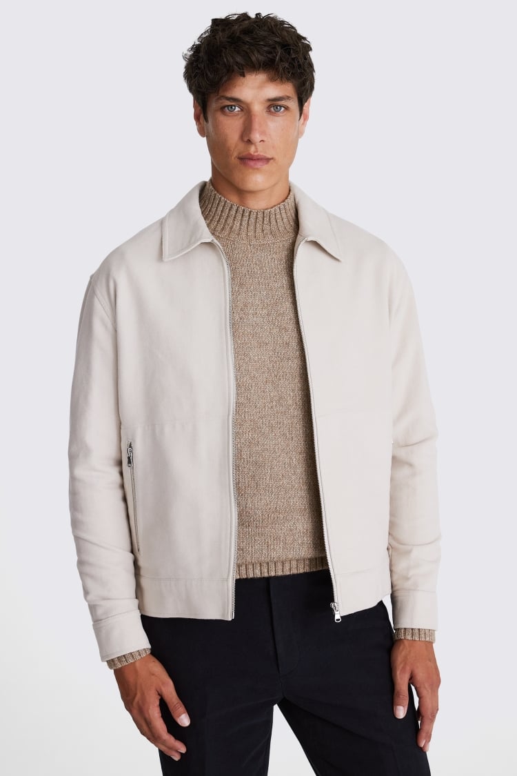 Ecru Moleskin Jacket 