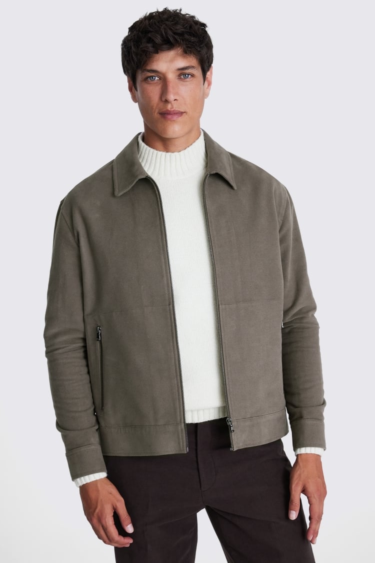 Taupe Moleskin Jacket