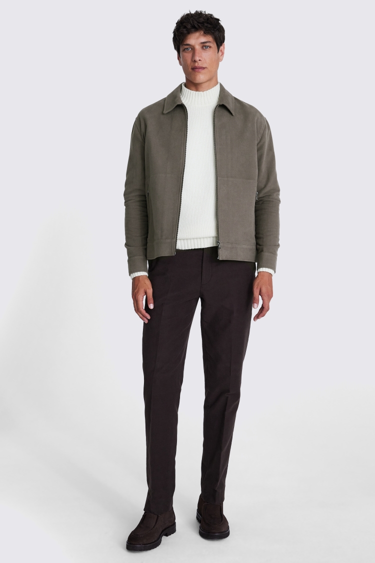 Taupe Moleskin Jacket