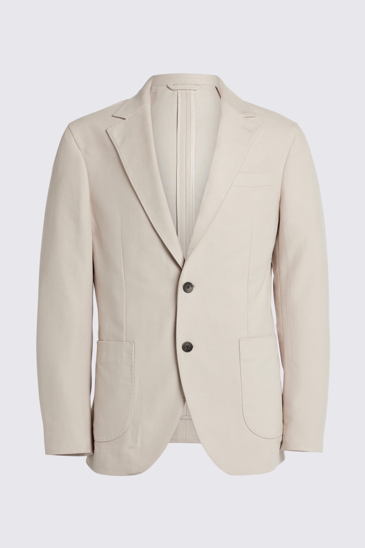 Tailored Fit Winter White Moleskin Jacket