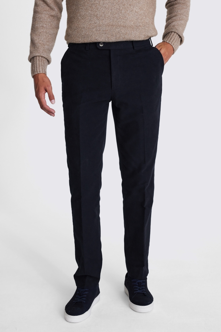 Navy Moleskin Pants